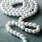 White Pearl Round Beads, 8mm by Bead Landing™
